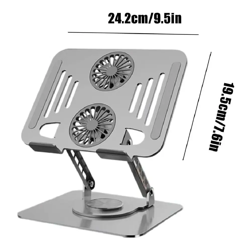 Laptop & Tablet Stand 10 - 17" Metal (Silver) view 2